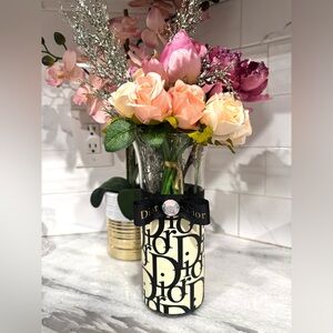 Black & Cream Fashion Glass Vase